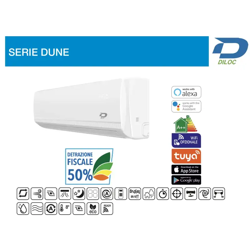 Climatizzatore Diloc Dune Btu Inverter Monosplit In R D Dune