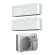 Condizionatore dual split con inverter 9000+9000 Daikin Stylish White WiFi R32 in A+++ 2MXM40M