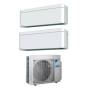 Condizionatore dual split con inverter 9000+9000 Daikin Stylish White WiFi R32 in A+++ 2MXM40M