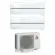 Condizionatore con inverter dual split Mitsubishi LN 9000+12000 Btu Pearl White con WiFi in R32 A+++ MXZ-2F42VF