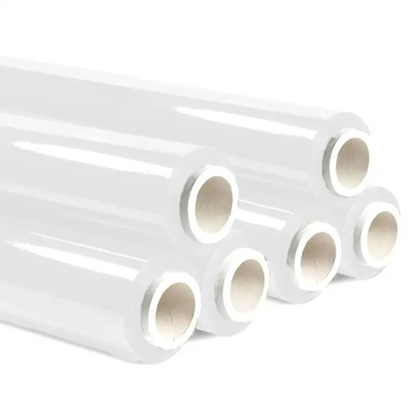 Pellicola imballo bianca 6 pezzi film estensibile manuale h 50 cm