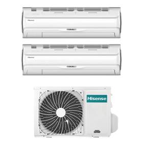 Climatizzatore Silentium Pro Hisense dual split 9000+9000 btu inverter con Wifi 2AMW42U4RRA