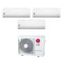 Climatizzatore LG Libero Smart wifi trial split 7000+7000+7000 btu inverter in R32 MU3R19