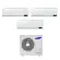 Climatizzatore Samsung WindFree Avant wifi trial split 7000+7000+9000 btu inverter A+++ in R32 AJ052TXJ3KG