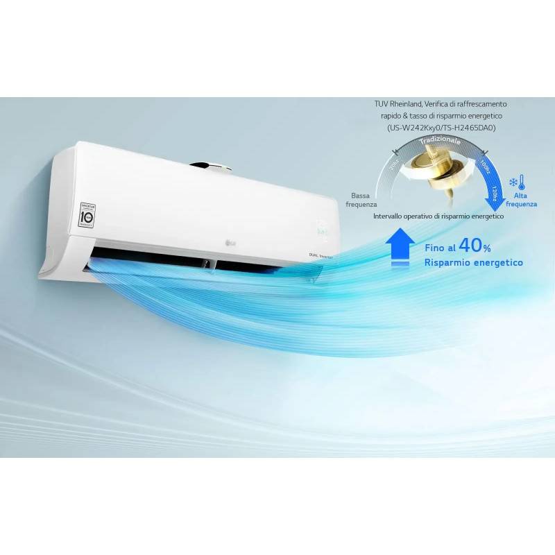 Climatizzatore Atmosfera LG Dualcool dualsplit da 9000+9000 btu inverter  con wifi in R32 MU2R15 A+++