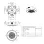 Climatizzatore a cassetta Lg Round da 48000 btu UT48F NY0 UUD3 U30 inverter con gas R32 trifase