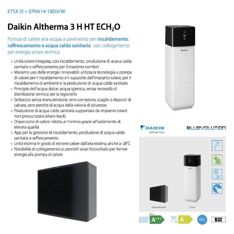 Daikin Altherma H Ht Ech O Compact R Da Kw Con Accumulo Lt