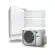 Kit sistema Daikin HPU HYBRID + Multi per riscaldamento raffrescamento e produzione di ACS Multisplit Stylish