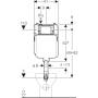 Placca a due tasti Geberit Sigma 01 per cassetta di scarico WC