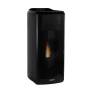 Stufa a pellet idro Laminox Carlotta 24 Idro Lux Black Line da 24 kW nero lucido in A+