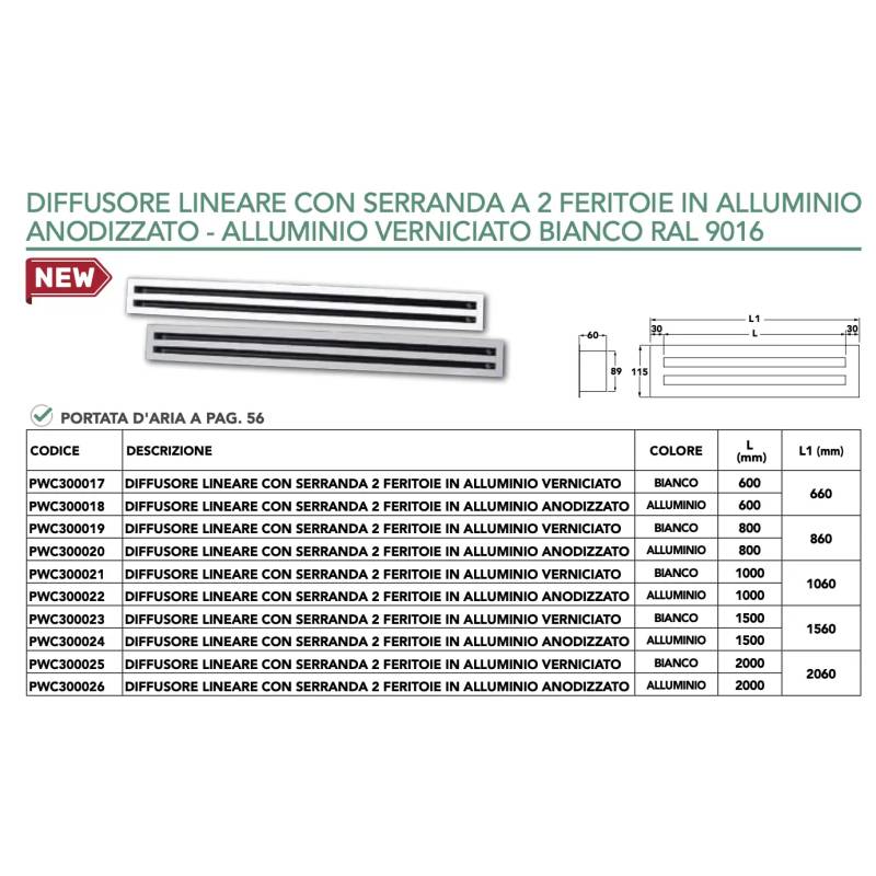 FER04.0002PROFILO ALLUMINIO ANGOLARE DOPPIO INCASTRO 7mm DA 2mt