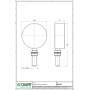 Termometro caleffi attacco radiale 1/2" 688100