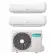 Climatizzatore Inverter Hisense Mini Apple PRO Wi-fi Dual Split 9000+12000 Btu 2AMW42U4RGC R-32 A++