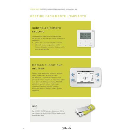 Pompa Di Calore Beretta Hydro Unit M Monoblocco Inverter Monofase