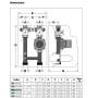 Caleffi gruppo di distribuzione diretta per impianti di riscaldamento e condizionamento 125 mm 165640HE3