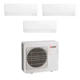 Climatizzatore Mitsubishi AY trial split 12000+12000+12000 btu con inverter in R32 WI-FI incluso in A++ MXZ-3F68VF3