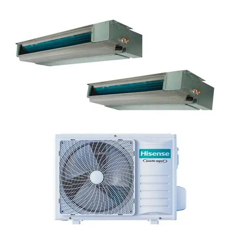 Condizionatore Canalizzato Dual Split Hisense Con Inverter 1800018000 Btu 4amw105u4raa A In R32 9861