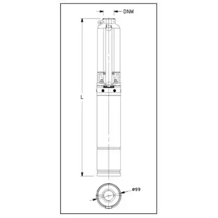 Elettropompa Pompa Sommersa Lowara Da 4 4GS07M 4OS HP 1 230V