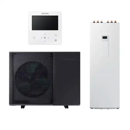 Pompa di calore Samsung EHS Mono HT Quiet ad alta temperatura A+++ da 12 Kw con ClimateHub ACS 260Lt monofase