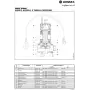 Elettropompa Pompa Sommersa Lowara Acque Sporche DOMO 7/B 0,75 HP