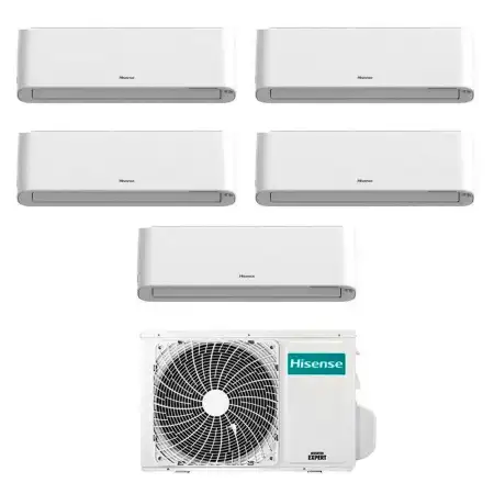 Climatizzatore Hisense Energy Pro penta split da 9+9+9+9+12 btu con wifi 5AMW125U4RTA