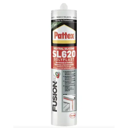 Pattex silicone neutro per edilizia e serramenti Solyplast SL620 bianco