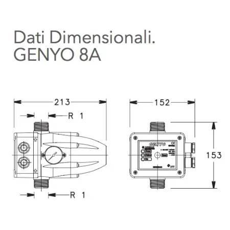 LOWARA REGOLATORE DI PRESSIONE PRESSCONTROL GENYO 8A/F15 1,5 - Il Petalo  rosa