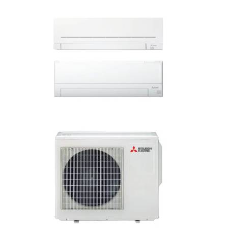 Climatizzatore Mitsubishi AP BT dual split 7000+12000 btu con inverter in R32 WI-FI incluso in A+++ MXZ-2F42VF3