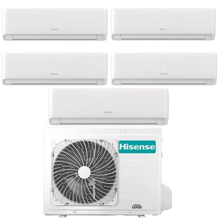 Climatizzatore Inverter Hisense Ecosense Wi-fi Penta Split 9000+9000+9000+12000+12000 Btu 5AMW125U4RTA R-32 A++