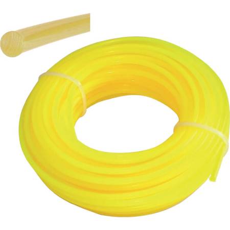 Filo in nylon tondo per decespugliatore Elite 2.4 mm 15 mt filo tondo giallo