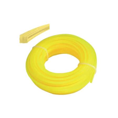 Filo in nylon per decespugliatore Elite 15 mt filo quadrato giallo