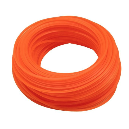 Filo in nylon per decespugliatore Terminator 10 mt filo quadro arancione