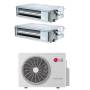 Climatizzatore canalizzato con inverter LG dual split 9000+9000 btu A+++ MU2R15 in R32