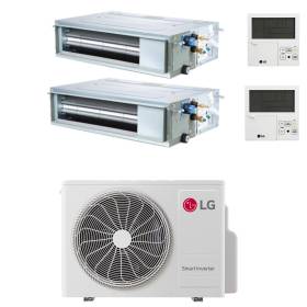 Climatizzatore canalizzato con inverter LG dual split 12000+12000 btu A++ MU2R17 in R32