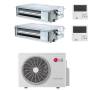 Climatizzatore canalizzato con inverter LG dual split 9000+12000 btu A++ MU2R17 in R32