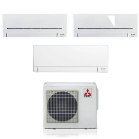 Climatizzatore Mitsubishi AP AY trial split 7000+7000+12000 btu inverter in R32 WI-FI incluso in A+++ MXZ-3F54VF3