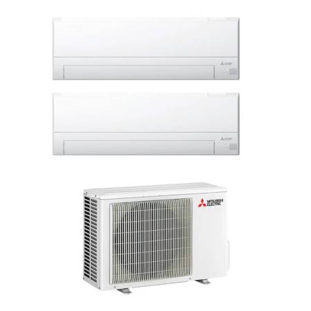 Climatizzatore Mitsubishi BT dual split 7000+7000 btu con inverter in R32 WI-FI incluso in A++ MXZ-2F33VF3