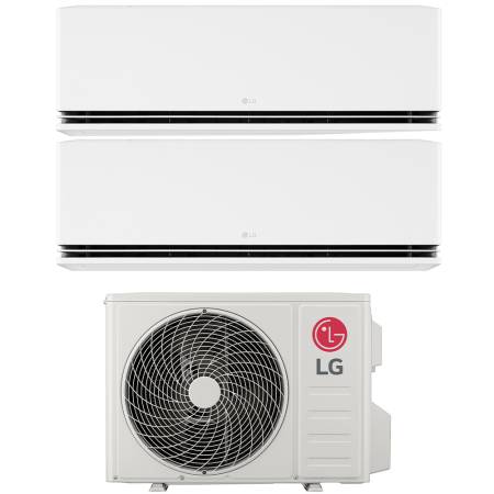 Climatizzatore LG DUALCOOL Premium wifi dual split 9000+9000 btu inverter R32 MU2R17 in A+++