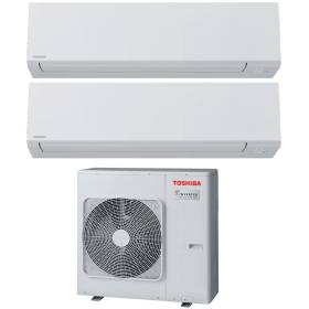Climatizzatore Toshiba Shorai Edge White split 10000+10000 10+10 Btu RAS-2M18G3AVG-E inverter in R32 in A+++