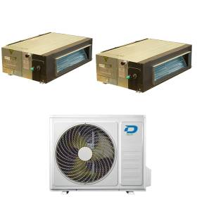 Condizionatore canalizzato dual split 9000+9000 Btu Diloc Over A++ D.OVER214 R32 inverter