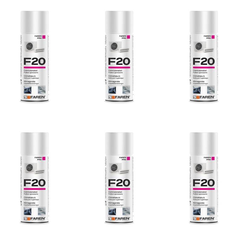 Kit da 6 spray igienizzante Faren F20 disinfettante per condizionatore