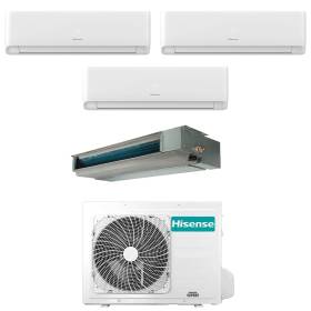 Climatizzatore Inverter Hisense Canalizzato Ecosense Wi-fi Quadri Split 9000+9000+9000+18000 Btu 4AMW81U4RJC R-32 A++