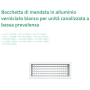 Tecnosystemi Bocchetta di mandata in alluminio verniciato bianco per unità canalizzata a bassa prevalenza