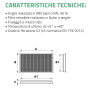 Tecnosystemi Griglia di ripresa per condizionatore apribile in plastica ABS bianca con filtro estraibile per controsoffitto