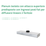 Plenum Tecnosystemi Isolato attacco lineare 2 feritoia L.800 PWD300176