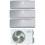 Climatizzatore Inverter Diloc Silver trialsplit 9+9+9 Btu Over321 R32 A++