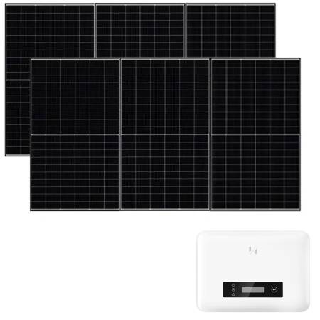 Impianto Kit fotovoltaico Goodwe con Inverter da 1,5 kw e 3 Pannelli fotovoltaici Ja Solar da 520w