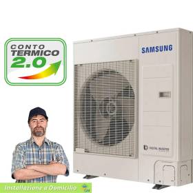 Pompa di calore Samsung EHS Mono R32 AE080RXYDEG da 7,5 - 8 kW monofase