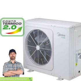 Pompa di calore mini chiller inverter Midea monoblocco da 12 Kw MHC-V12WD2N8-C A+++ Servizio chiavi in mano