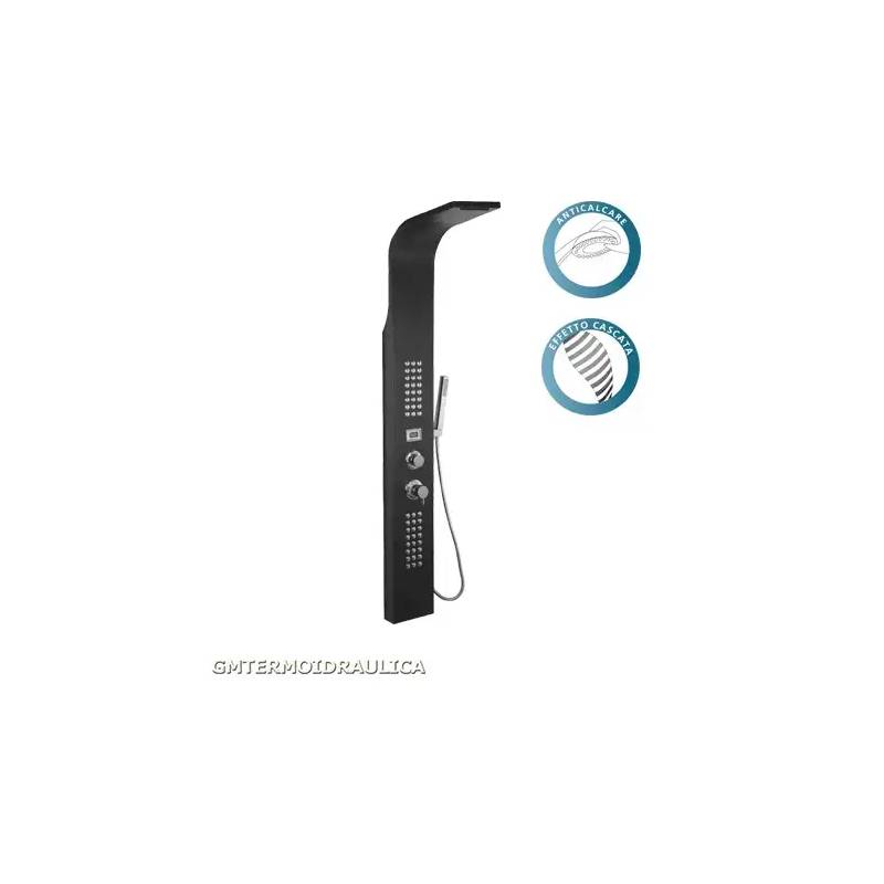 Scheda Tecnica Colonna Doccia Nilo.Colonna Doccia Pannello Multifunzione Metaform Nilo 101b38801 Shower Colore Nero In Alluminio